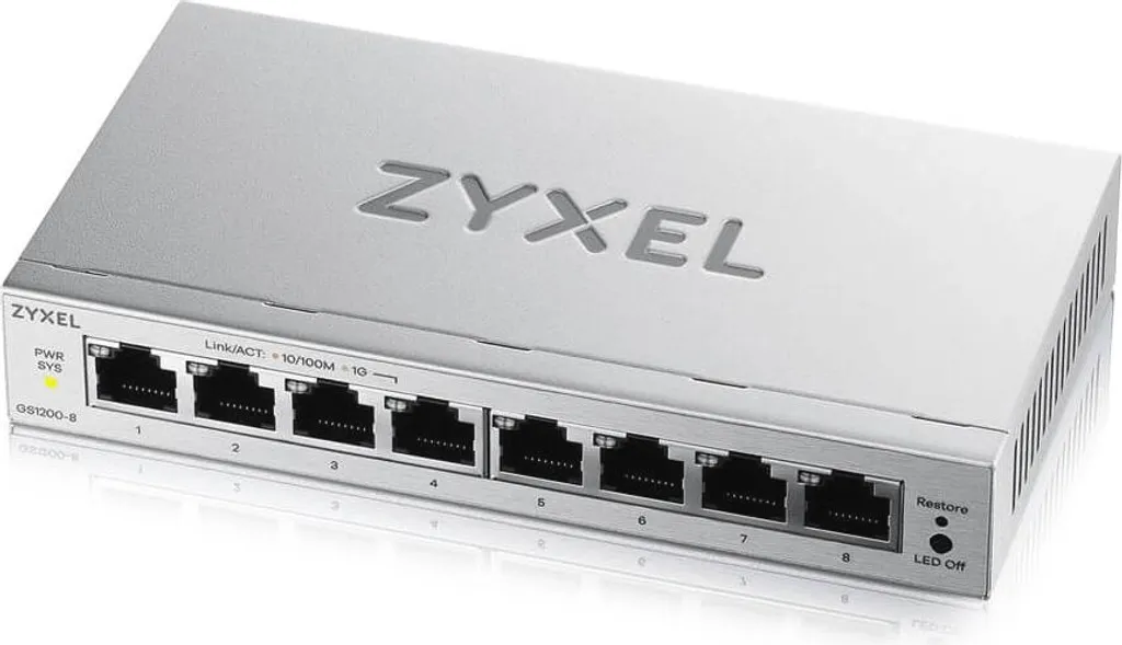 Switch 8 Porte Zyxel GS1200-8V3: Hub Ideale per la Tua Casa Domotica
