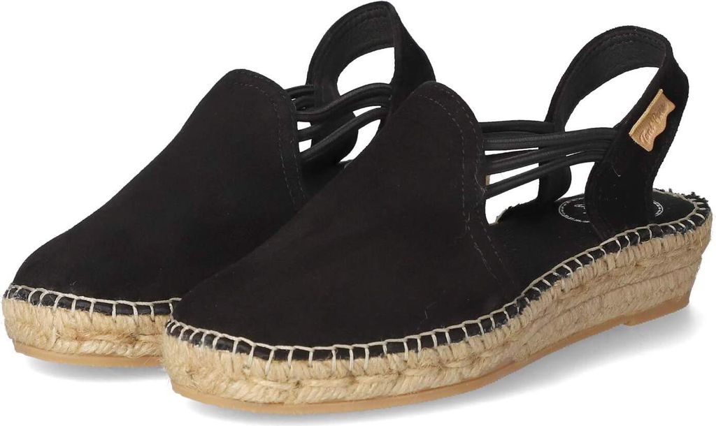 Toni Pons Nuria Sandalen Touwzool - Zwart - Maat 36