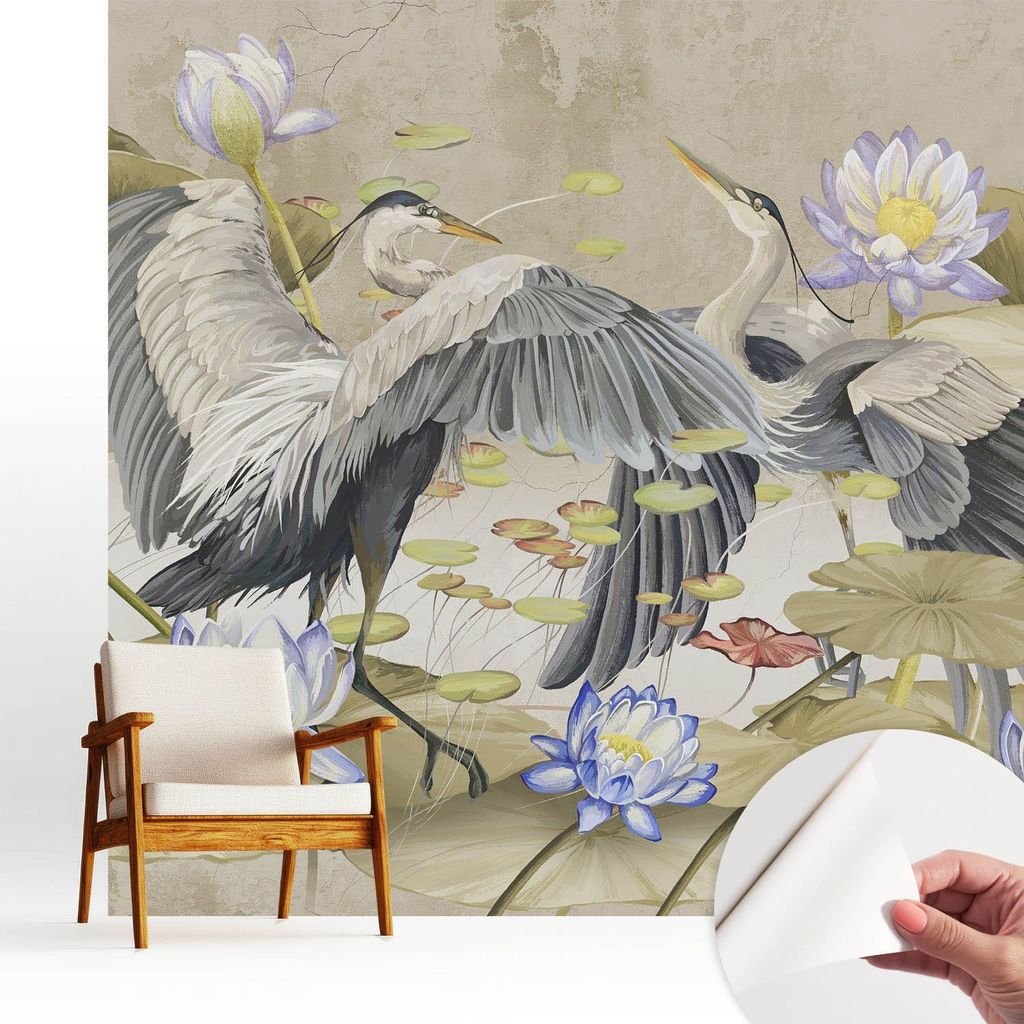 Fototapete selbstklebend - 250x250 cm - Tapete - Wandtapete - Wandbilder - Klebefolie - Dekofolie - Tapete Folie - Wand - Dekoration - Wohnzimmer -...