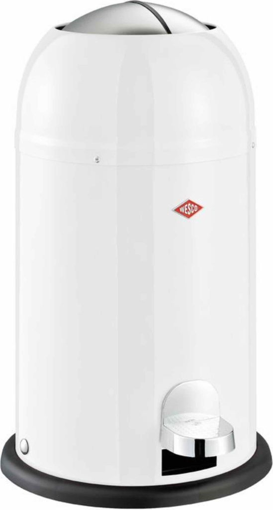 WESCO® Kickmaster Junior Abfallsammler, 12 Liter, weiß Produktbild 1