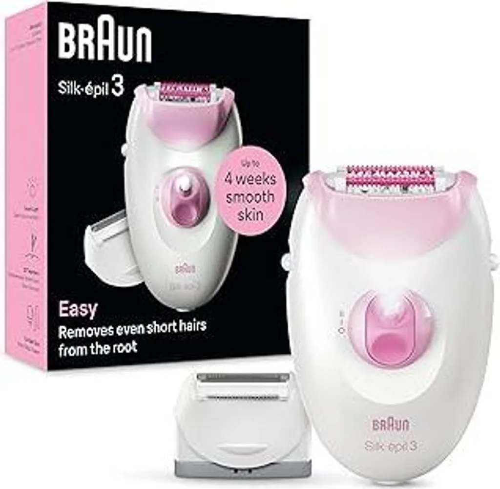 Braun Silk-épil 3 3-031 Rosa: Il Rituale di Bellezza per Gambe Seta