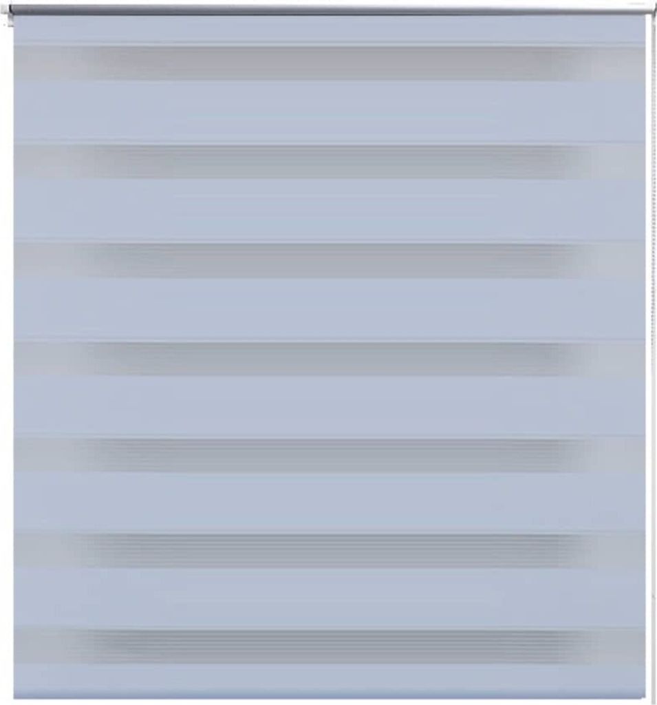 vidaXL Zebra-Rollo 120,9 x 230 cm, Stoffbreite 116,7 cm, Weiß