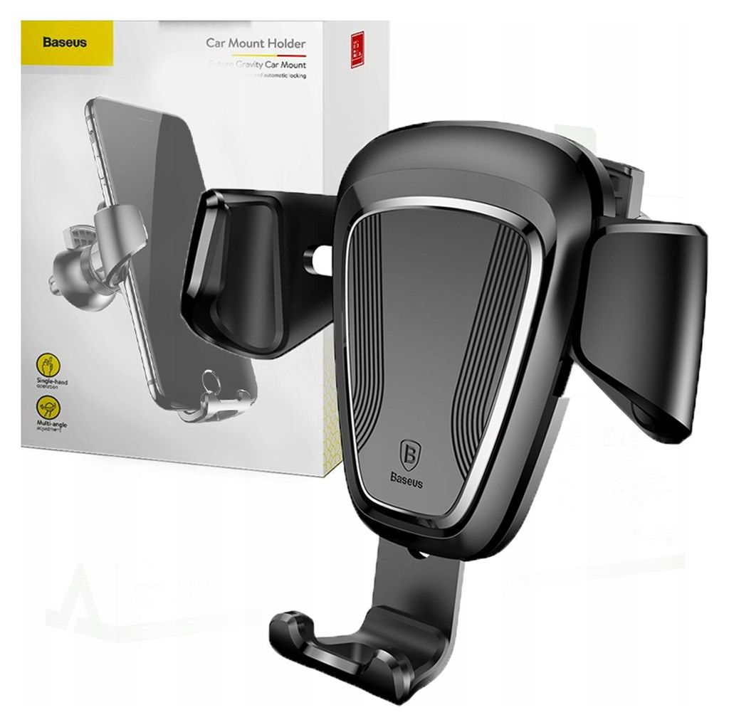 Baseus Grip a gravità per griglia auto (nero) Immagine del prodotto 