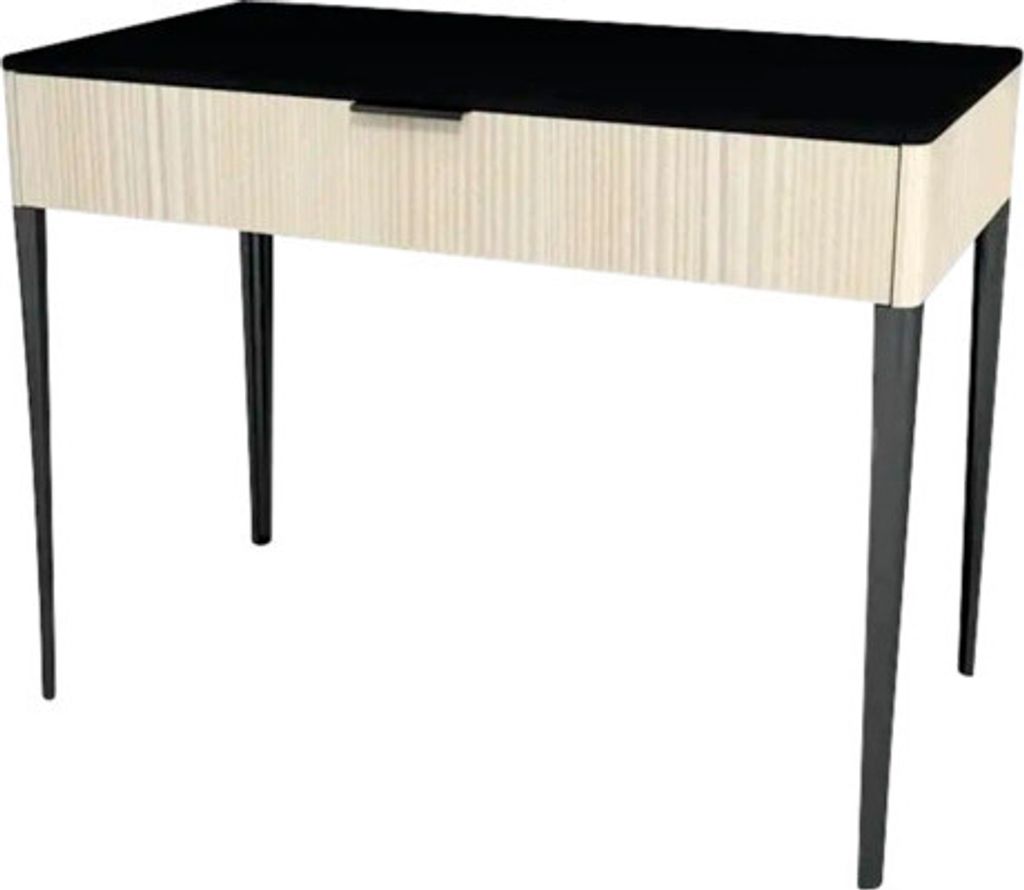 Waschtischunterschrank mit 1 Schublade Devo Lotos BxHxT 100 x 76 cm x 53 cm Frontfarbe structure avola cremeweiß