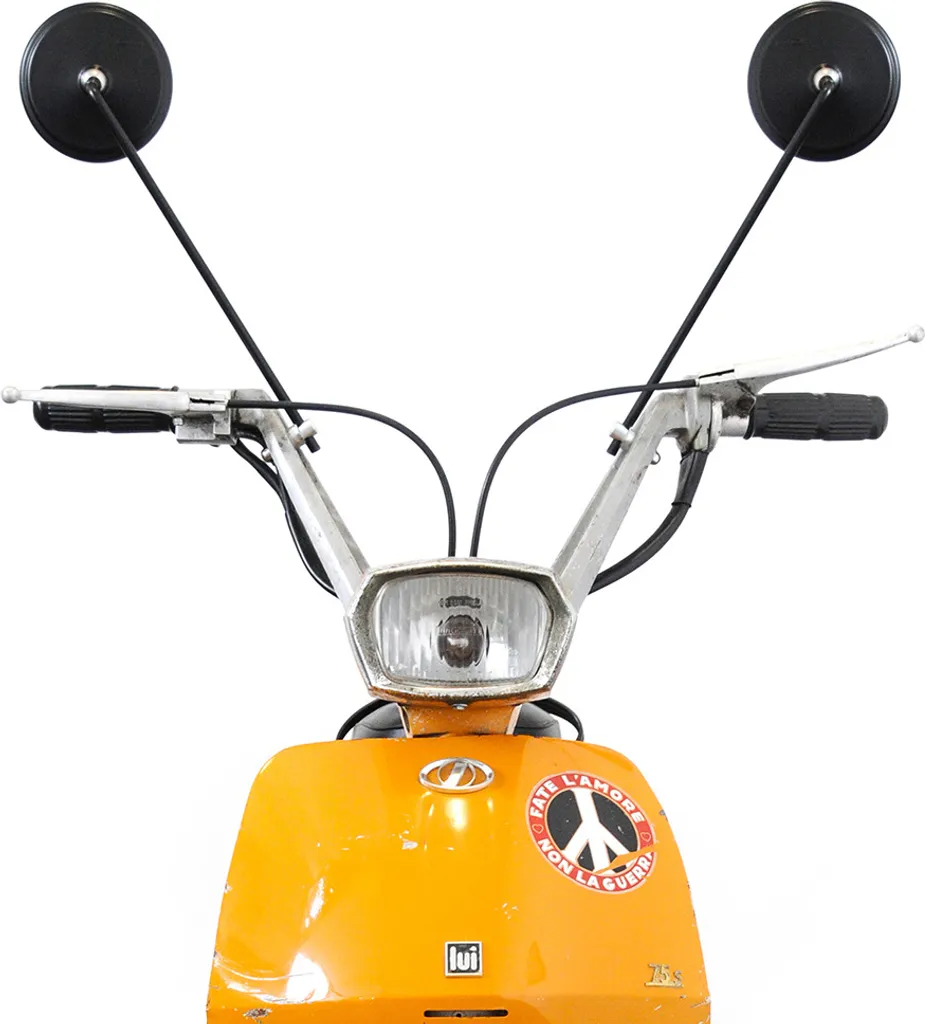 Rétroviseur noir BGM PRO Lambretta Lui 50 CL et Luna rond d100mm