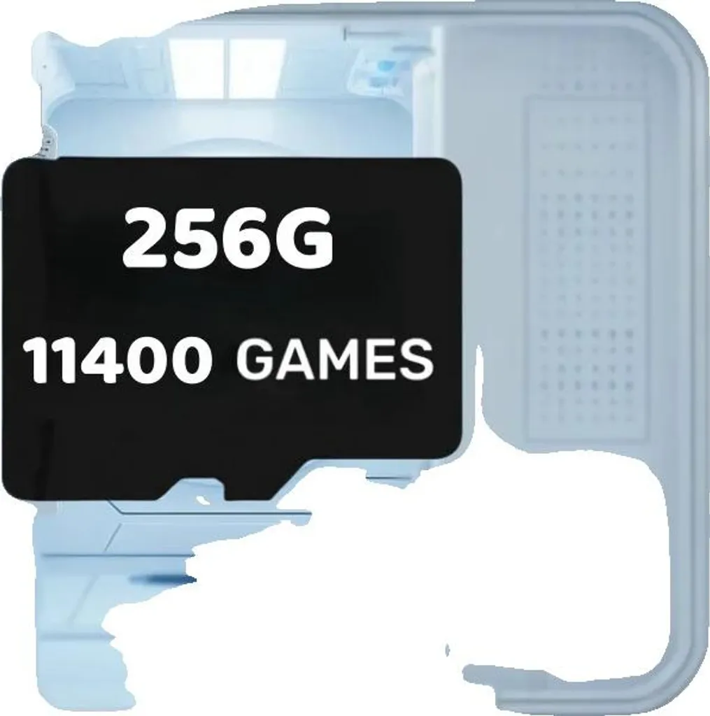 Carte mémoire 256 Go pour console portable avec jeux intégrés préinstallés