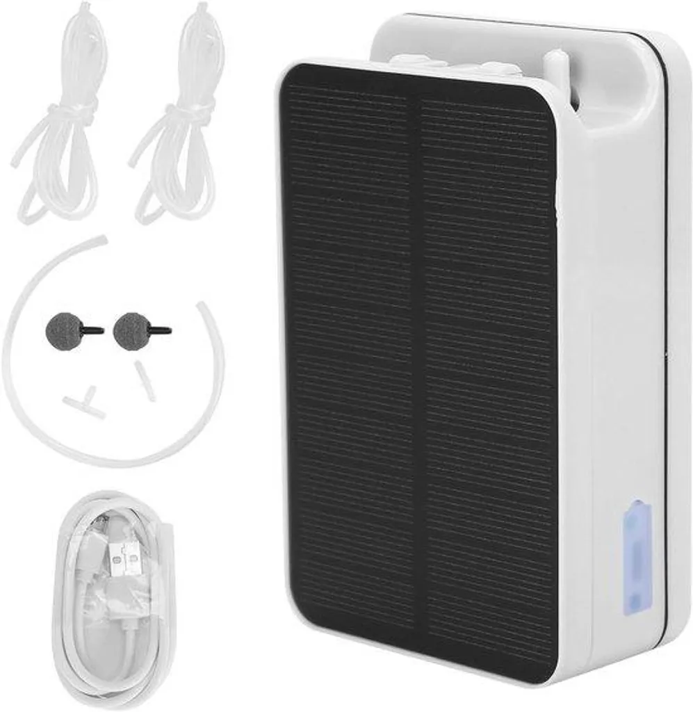 Pompe à air solaire pour bassin et aquarium AP002 système autonome