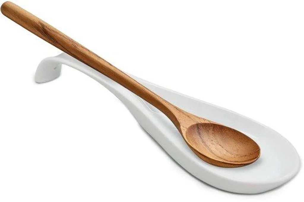Cuillère à déchets blanche 558 en porcelaine véritable et jetable