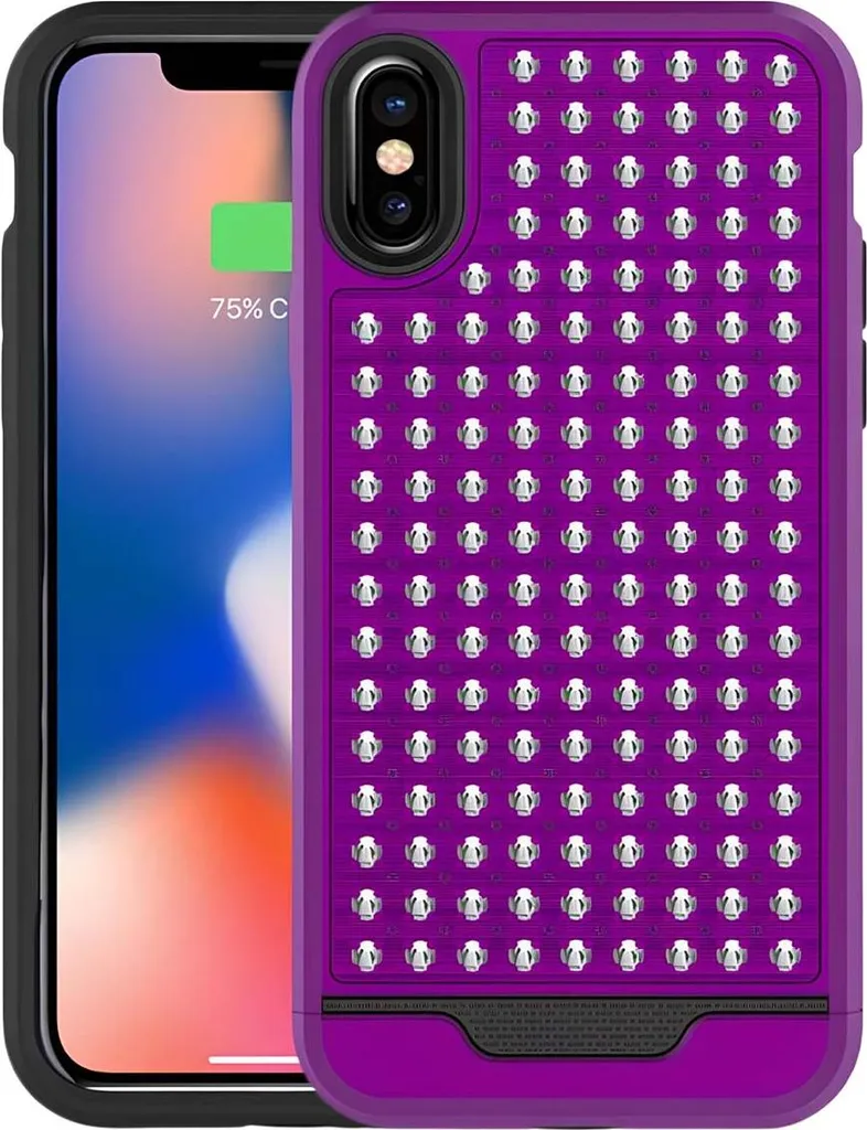 Recensione Zizo Star Diamond Cover iPhone X Viola - Protezione Doppia