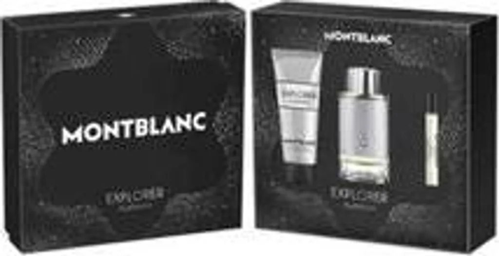 Coffret Montblanc Explorer Platinum EDP 100ml avec Gel Douche et Mini
