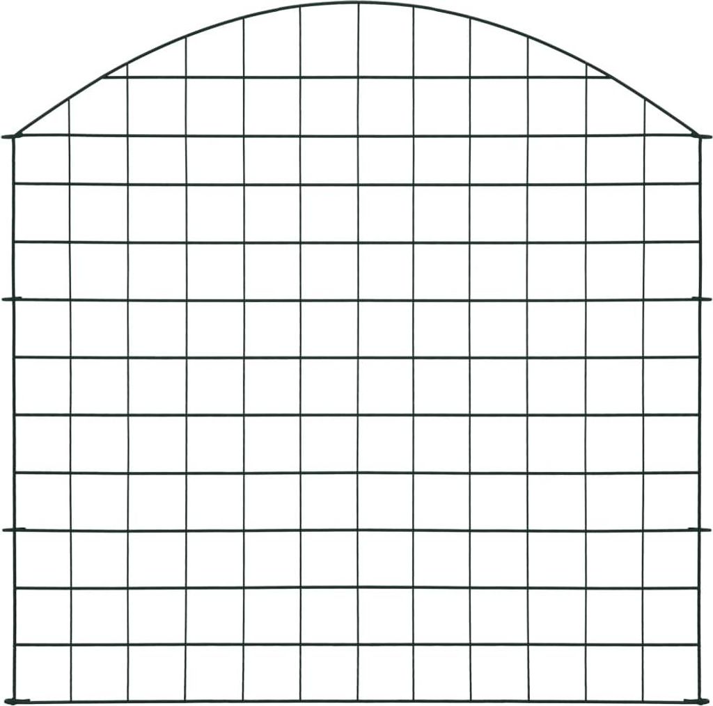 vidaXL Sada zahradního plotu Convex 77,5x78,5 cm Zelená Obrázek produktu 