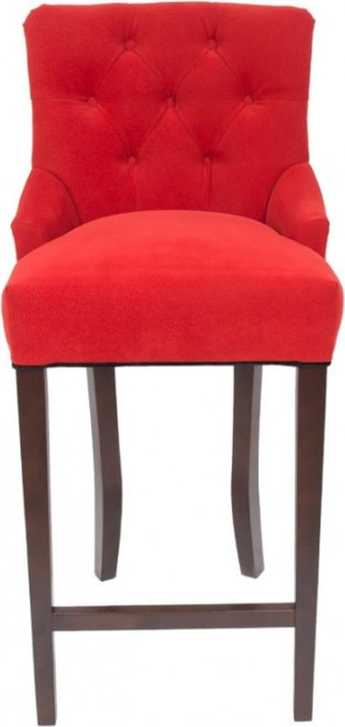 Bar Hocker Chesterfield Hotel Stühle Garnitur Stuhl Textil Polster Gruppe 4xSet