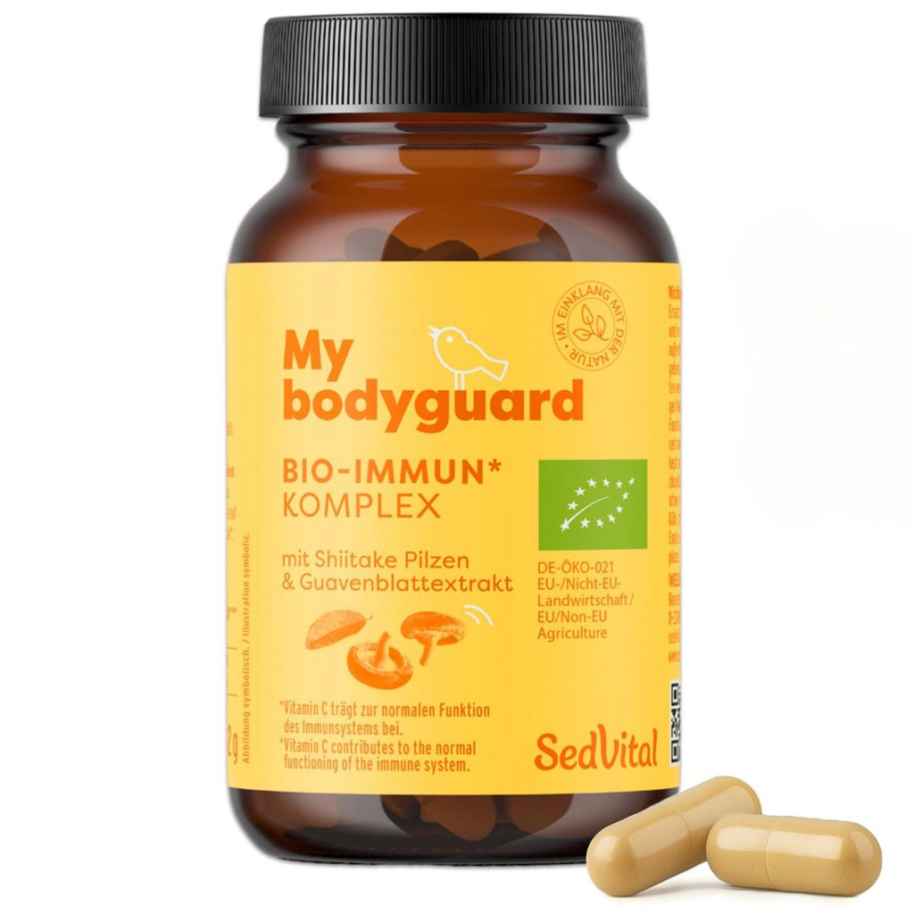 SedVital Immun Kapseln My bodyguard Komplex für das Immunsystem mit 90 Kapseln, mit Vitamin C, Zink und Shiitake Pilzen, vegan