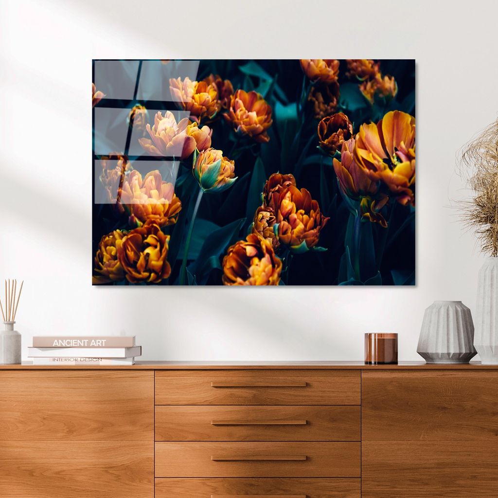 Wallity, UV-760 70 x 100, Dekorative Malerei aus gehärtetem Glas, Mehrfarbig, 100 % gehärtetes Glas, 70 x 100 cm