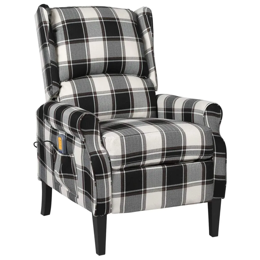 Fauteuil de massage réglable en tissu multicolore - Modèle Relax Art