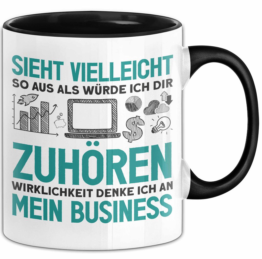 Ceo Selbstständig Entrepreneur Sieht Vielleicht So Aus Als Würde Ich Dir Zuhölren Aber In Wirklichkeit Denke Ich An Mein Business (Schwarz)