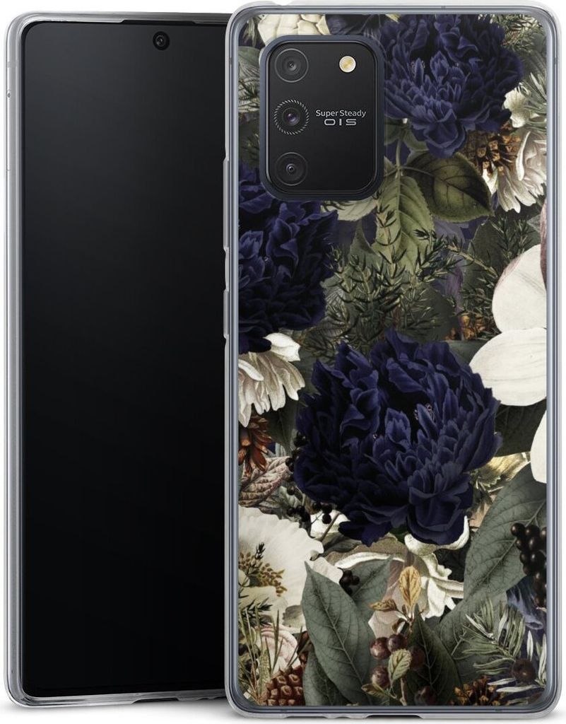 DeinDesign Slim Hülle für Samsung Galaxy S10 Lite Silikon Case Ultra Dünn Handyhülle Blumen Utart Vintage