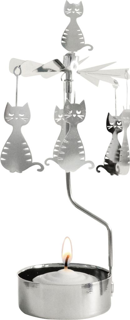 Fette Katze Teelichtkarussell - Pluto Design Produktbild 