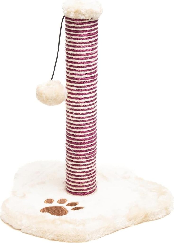 Kratzbaum für Katzen Spielbaum - beige - 39 cm mit Ball - Aqpet Kratzbaum