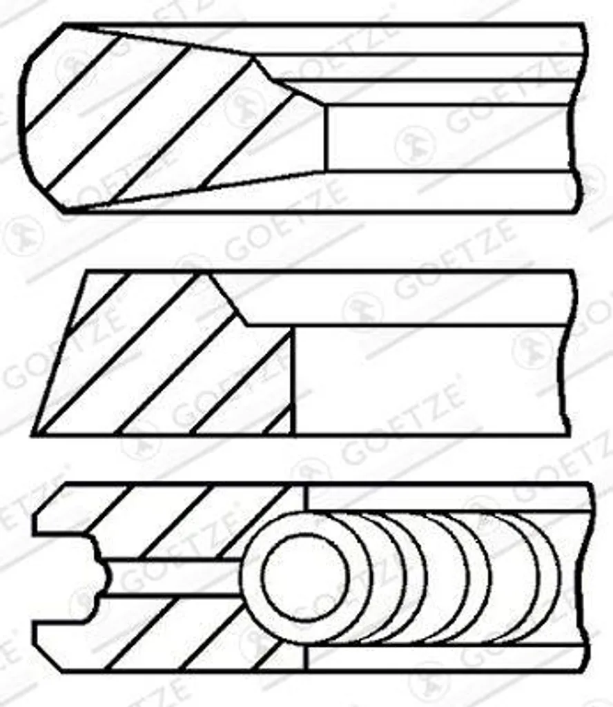 Réfection moteur : Segments de piston pour Renault Scenic et Laguna II