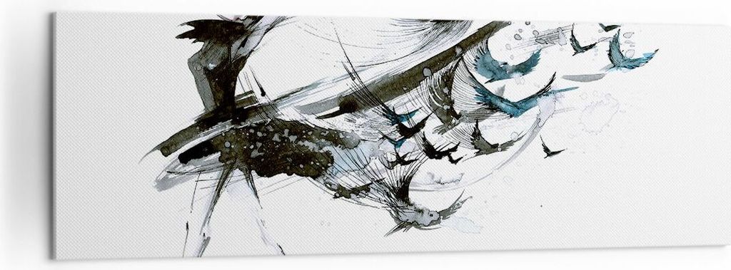 Bild auf Leinwand - Leinwandbild - Tanz eine Frau Ballett Aktivität - 160x50cm - Wand Bild - Wanddeko - Leinwanddruck - Bilder - Kunstdruck - Lein...