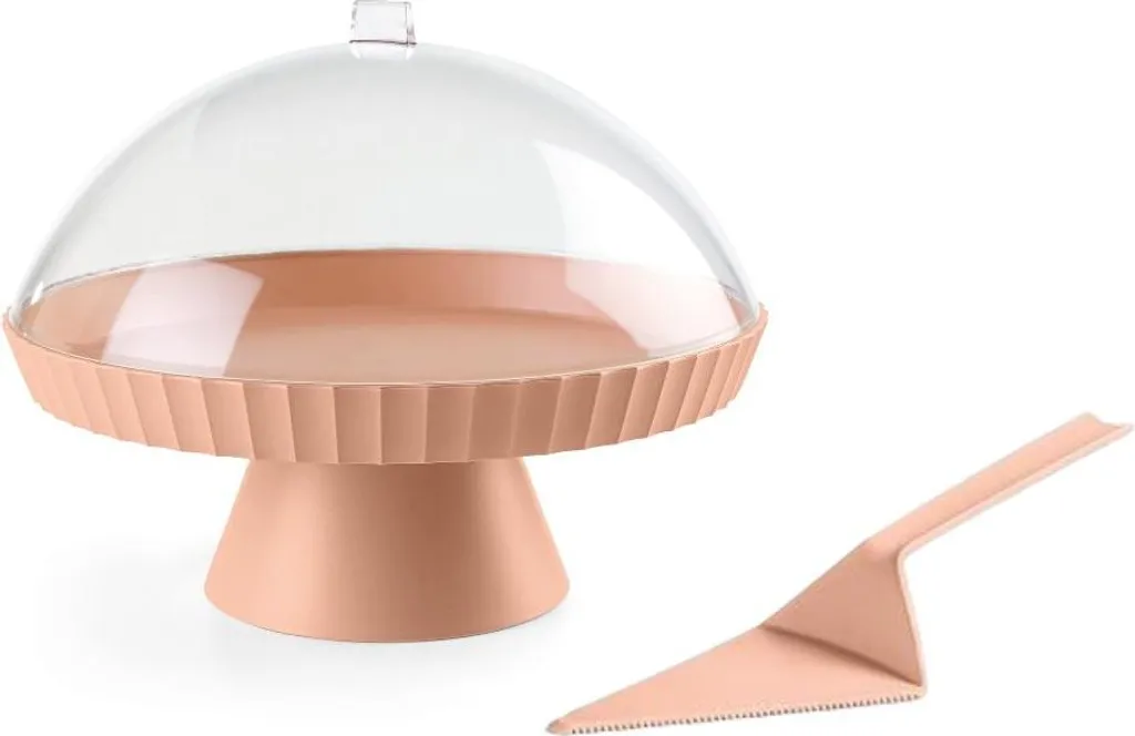 Set Alzata Torta BLIM+ Agorà 30cm: Design Funzionale e Paletta Inclusa
