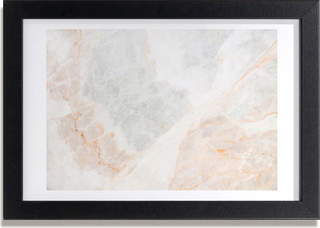 Bild 30x20 MDF-Rahmen, Wandkunst Marmor