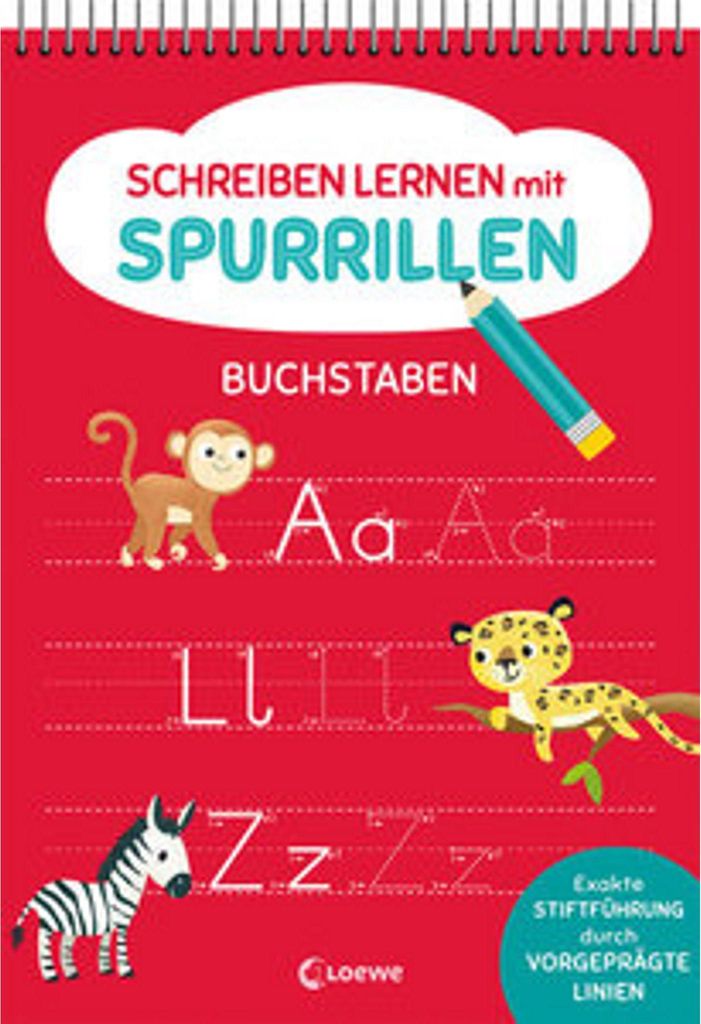 Schreiben lernen mit Spurrillen - Buchstaben Immagine del prodotto 