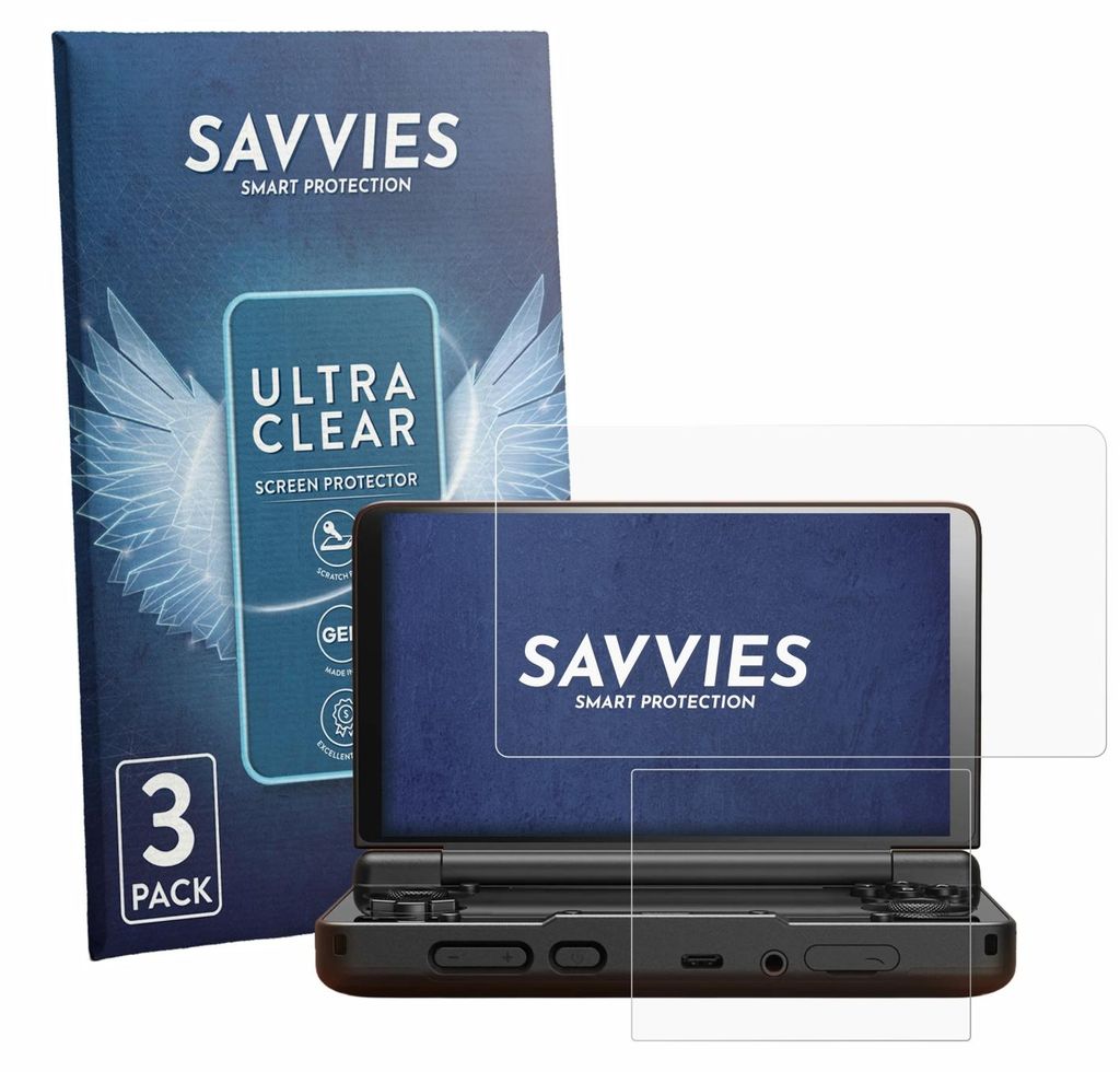 6x Für AYN Thor Schutzfolie Savvies Displayschutz Display Produktbild 