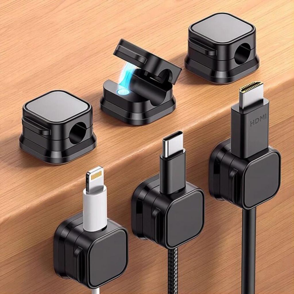 Kabelclips - 6 Stuks - Kabel Organiser - Zelfklevend met Productafbeelding 