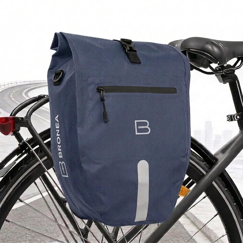 BRONEA® 2 in 1 Gepäckträgertasche für Fahrrad - XXL 28 Ltr Produktbild 