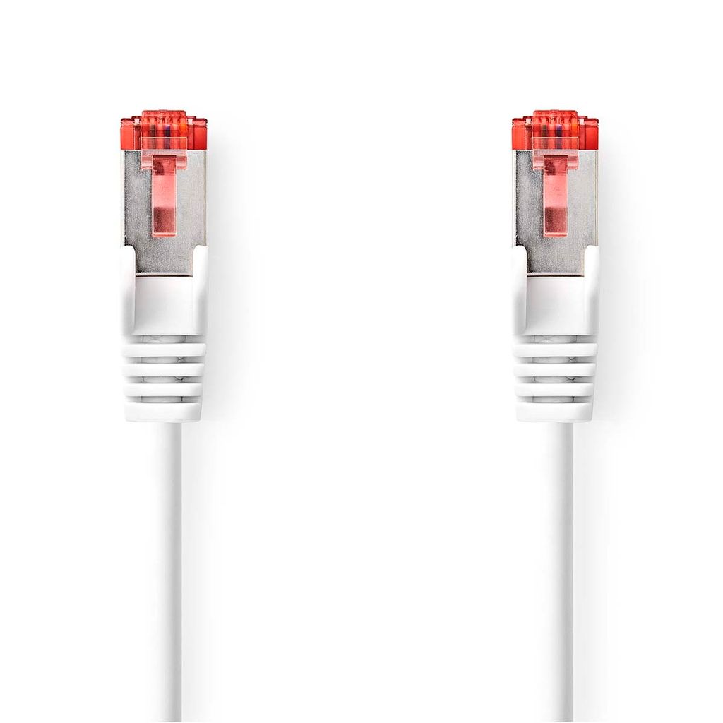 Nedis CAT6a-Netzwerkkabel - S/FTP - RJ45 Stecker - RJ45 Stecker - 3.00 m - Snagless - Rund - LSZH - Weiss - Box
