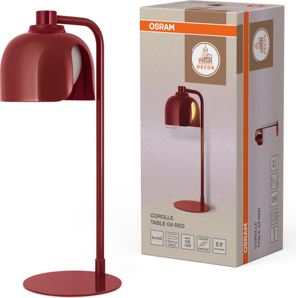 OSRAM Decor Corolle Table Lampada da tavolo, vetro Immagine del prodotto 