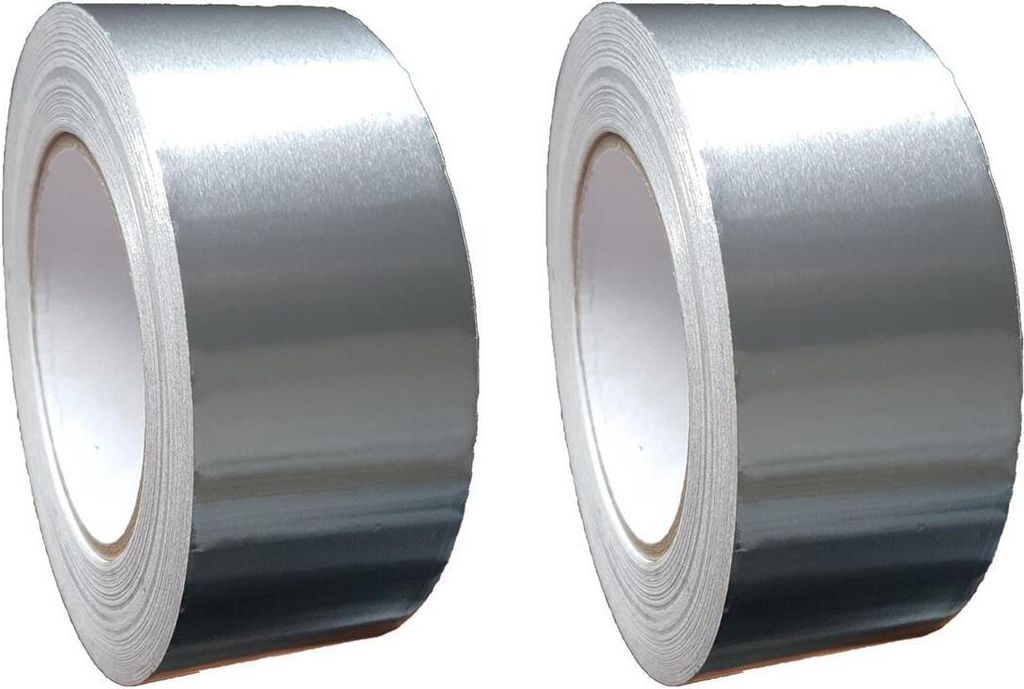 Vielseitiges Aluminium Klebeband – 2 Rollen 50mm x 50m – Produktbild 