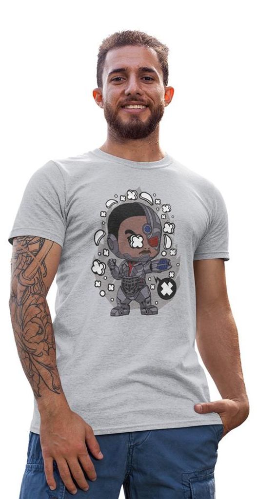 D&B Uni Polo PC00032 Cyborg Grau-Größe XL