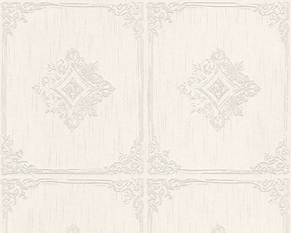 Architects Paper Textiltapete Tessuto 2, creme, grau, 10,05 m x 0,53 m, 961992, 96199-2