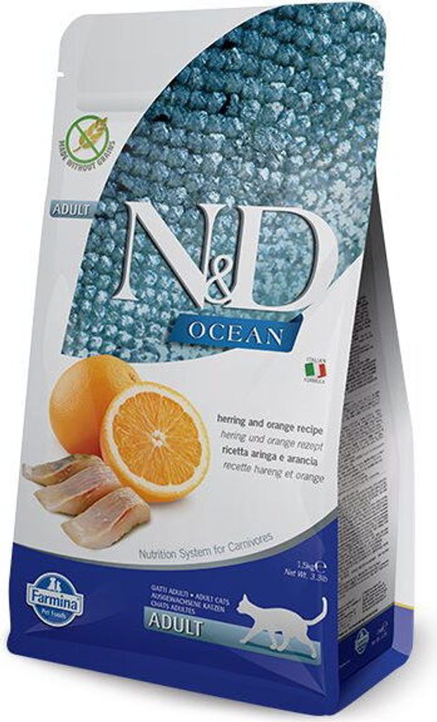 Farmina Pet Food N&D Ocean Herring & Orange, Dospělý Obrázek produktu 