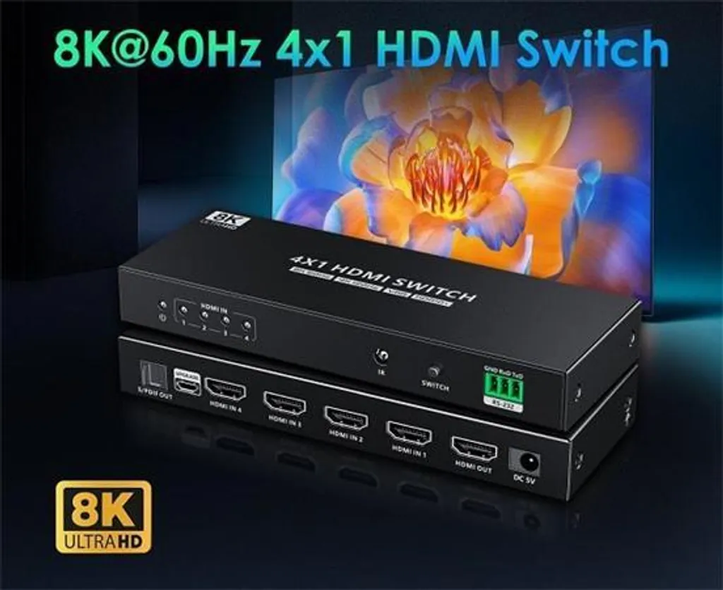 Switch HDMI 8K pour éviter de débrancher vos câbles sur TV 4K 120Hz et 8K