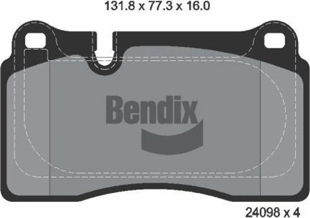 Plaquettes de Frein OE 8D332C562BA BENDIX avec Système Anti-Bruit Leon