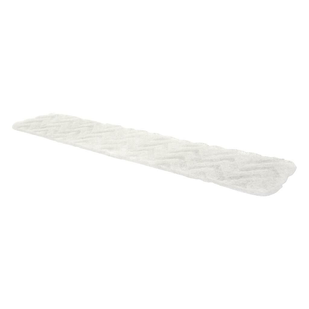 A white cleaning pad is shown on a white background.