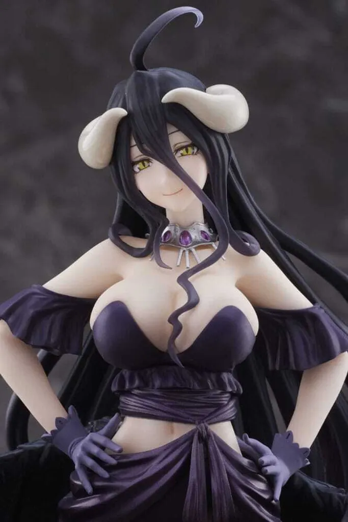 Figurine Albedo Overlord IV Version AMP Robe Noire Statue PVC 20cm