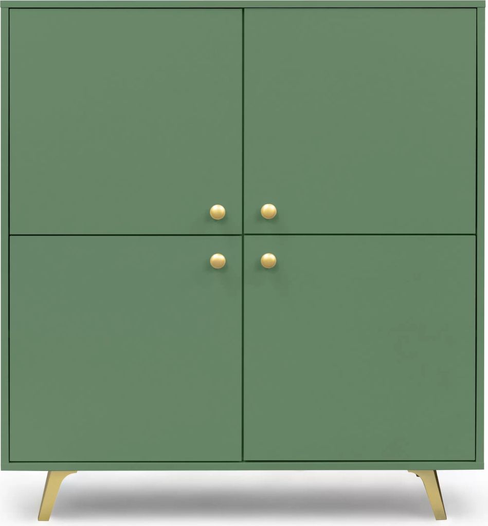 Commode quatre portes JOELE – vert Image du produit 