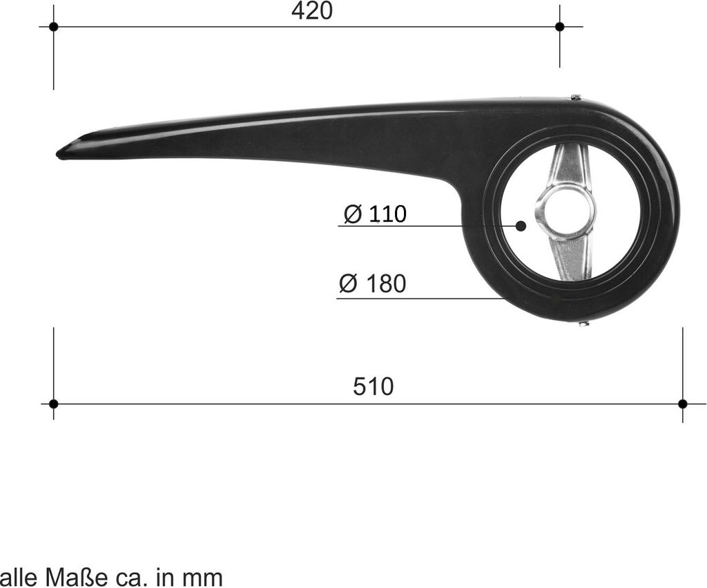 Universal Kettenschützer 36 - 38 Z Kettenschutz Produktbild 2