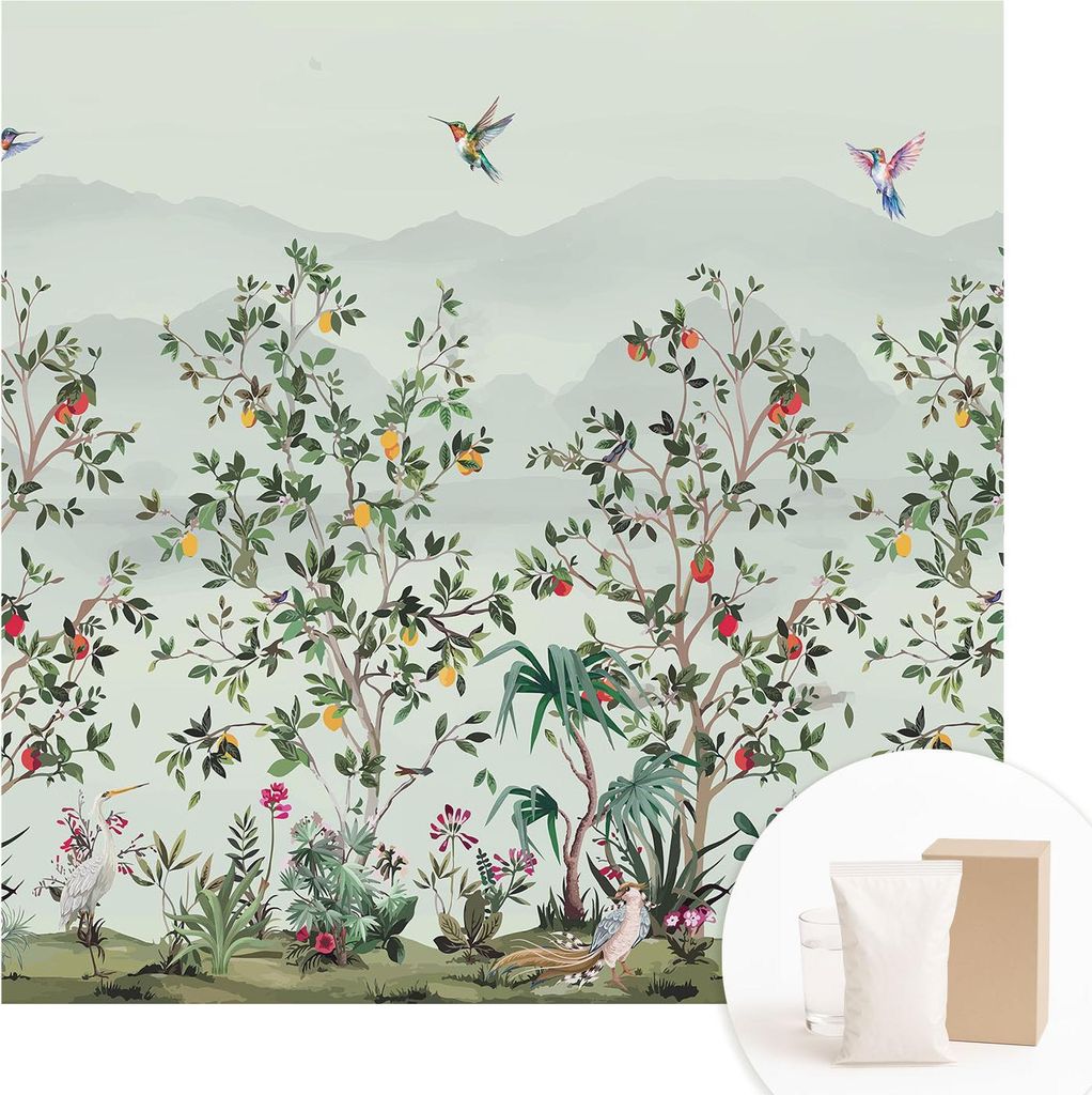 Fototapete - Wandbilder für Wohnzimmer - 250x250 cm - Dekorative Wandfolie - Modernes Design für Wanddekoration - Tapeten für Innenräume - Exot...