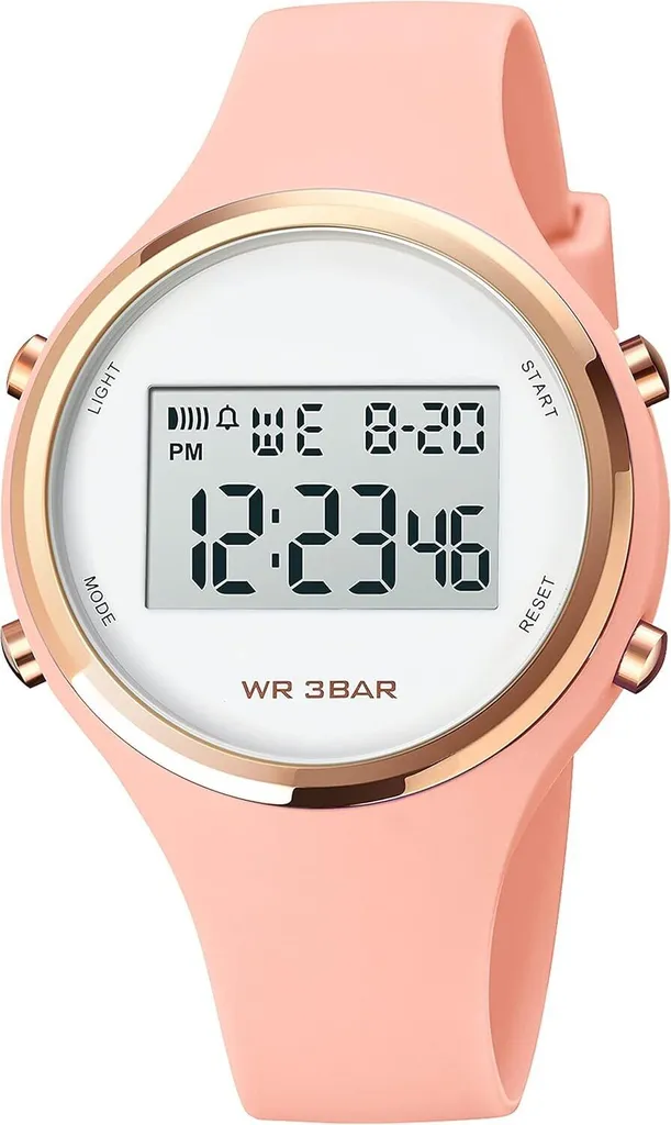 Orologi da donna orologio digitale da polso donne bambini orologio ragazze multifunzione donna orologio digitale cinturino in silicone con luce allarme cronometro