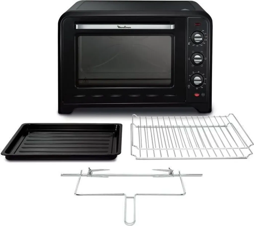 Four Optimo Moulinex 60L Mécanique - 2200W Noir - 7 Programmes - Chaleur - 3