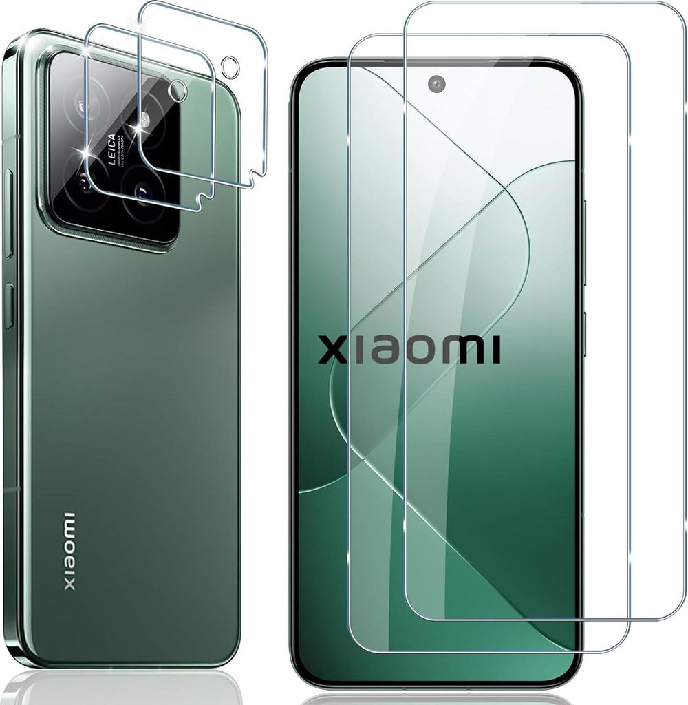 Vetro blindato per Xiaomi 14T Pro pellicola protettiva 2x Immagine del prodotto 