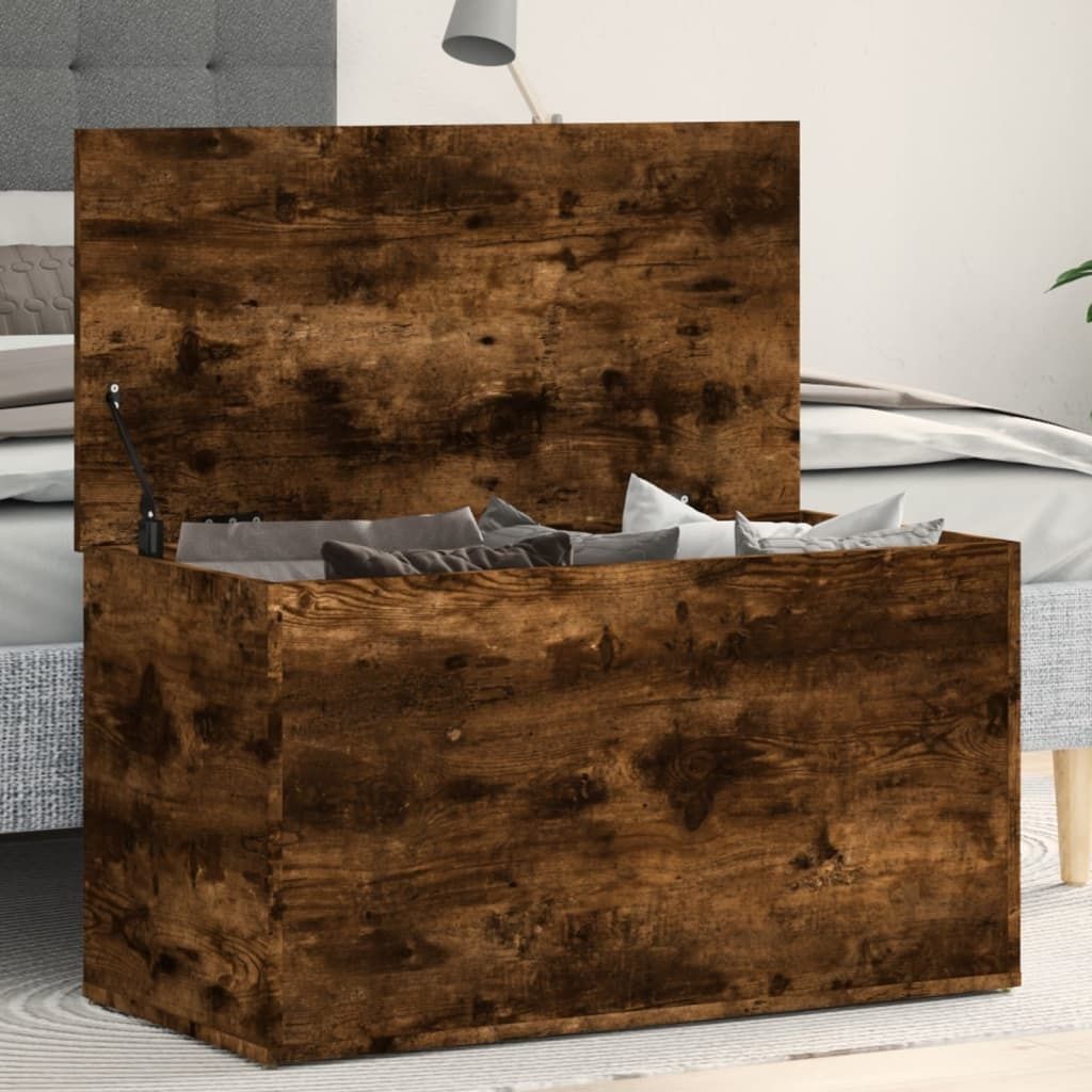 vidaXL Aufbewahrungstruhe Räuchereiche 84x42x46 cm Produktbild 