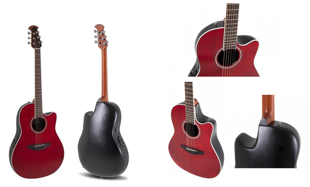 Ovation Celebrity Traditional CS24-RR-G - ruby red, mid cut