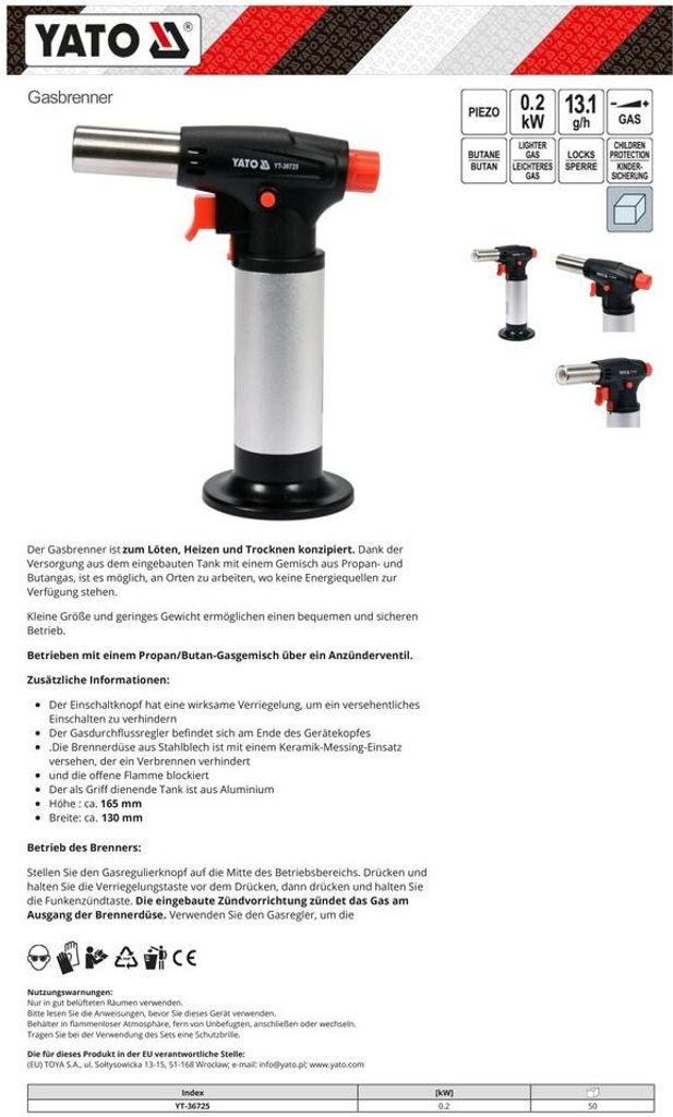 Mini Gasbrenner Lötbrenner Bunsenbrenner Lötlampe Produktbild 6